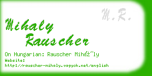 mihaly rauscher business card